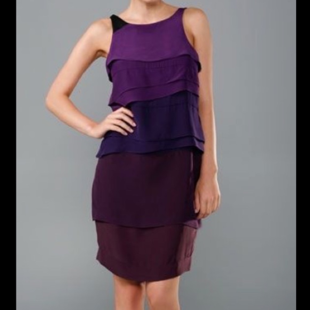 Vena Cava Purple Silk Dress
